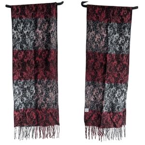 Northern Reflections‎ Soft Red Black Grey Scarf